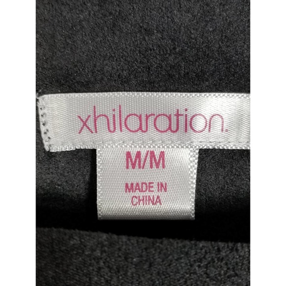 Hippie Boho Faux-Suede Fringe Festival Top Black Medium - Picture 8 of 9